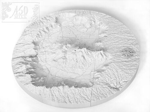 3D Aso Caldera Map 590mm Circle