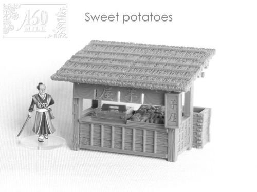 焼き芋の屋台