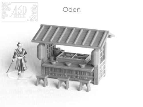 Oden market stall